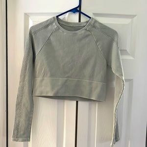 Aerie seamless long sleeve. Size: M color: Gray